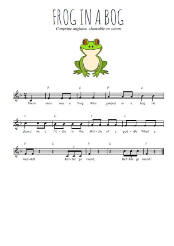 Frog in the bog Partitions gratuites